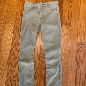 Hollister green/khaki jeggings